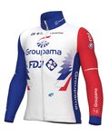ALÉ Jachetă termoizolantă de ciclism - GROUPAMA FDJ 2022 - roșu/albastru/alb