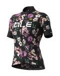 ALÉ Tricou de ciclism cu mânecă scurtă - FIORI LADY - negru