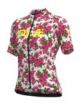 ALÉ Tricou de ciclism cu mânecă scurtă - ROSES LADY - roz/alb