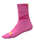ALÉ Șosete clasice de ciclism - ROCK - roz