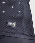 ALÉ Tricou de ciclism cu mânecă scurtă - STARS - negru/gri