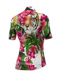 ALÉ Tricou de ciclism cu mânecă scurtă - TIGER LADY - roz/verde