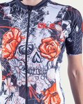 ALÉ Tricou de ciclism cu mânecă scurtă - SKULL LADY - negru