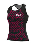 ALÉ Tricoul de ciclism fără mâneci - HELIOS LADY - roz/negru
