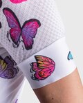 ALÉ Tricou de ciclism cu mânecă scurtă - BUTTERFLY LADY - alb