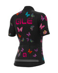 ALÉ Tricou de ciclism cu mânecă scurtă - BUTTERFLY LADY - negru