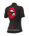 ALÉ Tricoul și pantaloni scurți de ciclism - SMILE LADY - roșu/negru