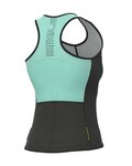 ALÉ Tricoul de ciclism fără mâneci - COLOR BLOCK LADY - negru/albastru deschis