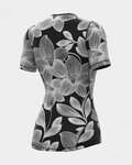 ALÉ Tricou de ciclism cu mânecă scurtă - GARDEN LADY - negru