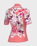 ALÉ Tricou de ciclism cu mânecă scurtă - PR-S GARDEN LADY - roz/bordo/alb