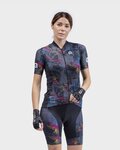 ALÉ Tricou de ciclism cu mânecă scurtă - SOLID CHIOS LADY - gri/albastru/galben/roz