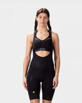 ALÉ Pantaloni scurți de ciclism cu bretele - VELOCITY PLUS LADY - negru