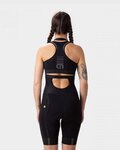 ALÉ Pantaloni scurți de ciclism cu bretele - VELOCITY PLUS LADY - negru