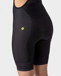 ALÉ Pantaloni scurți de ciclism cu bretele - PR-R SELLA PLUS LADY - roz/negru
