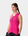 ALÉ Tricoul de ciclism fără mâneci - COLOR BLOCK LADY - roz