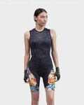 ALÉ Pantaloni scurți de ciclism fără bretele - PR-R KENYA LADY - negru/bej/albastru/galben/roșu