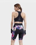 ALÉ Pantaloni scurți de ciclism fără bretele - PR-R KENYA LADY - albastru/bej/roz/negru
