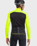 ALÉ Jachetă termoizolantă de ciclism - FONDO WINTER - negru/galben