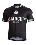 BIANCHI MILANO Tricou de ciclism cu mânecă scurtă - NEW PRIDE - alb/negru