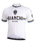 BIANCHI MILANO Tricou de ciclism cu mânecă scurtă - NEW PRIDE - negru/alb