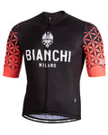 BIANCHI MILANO Tricou de ciclism cu mânecă scurtă - PEDASO - roz/negru