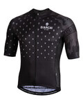 BIANCHI MILANO Tricou de ciclism cu mânecă scurtă - SAVIGNANO - negru