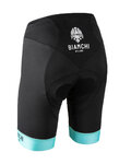 BIANCHI MILANO Pantaloni scurți de ciclism fără bretele - AVOLA LADY - negru/albastru
