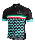 BIANCHI MILANO Tricou de ciclism cu mânecă scurtă - CODIGORO - negru