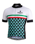 BIANCHI MILANO Tricou de ciclism cu mânecă scurtă - CODIGORO - alb