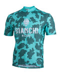 BIANCHI MILANO Tricou de ciclism cu mânecă scurtă - PRIOLO MTB - albastru