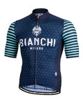 BIANCHI MILANO Tricou de ciclism cu mânecă scurtă - DAVOLI - albastru/turcoaz