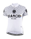 BIANCHI MILANO Tricou de ciclism cu mânecă scurtă - CROSIA LADY - alb/gri