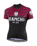 BIANCHI MILANO Tricou de ciclism cu mânecă scurtă - CROSIA LADY - roz/negru