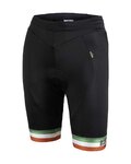 BIANCHI MILANO Pantaloni scurți de ciclism fără bretele - AVOLA LADY - negru/multicolor