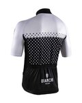 BIANCHI MILANO Tricou de ciclism cu mânecă scurtă - QUIRRA - negru/alb
