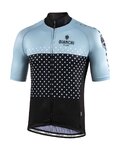 BIANCHI MILANO Tricou de ciclism cu mânecă scurtă - QUIRRA - negru/albastru deschis
