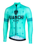 BIANCHI MILANO Tricou de ciclism cu mânecă lungă de vară - PERTICARA - verde