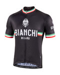 BIANCHI MILANO Tricou de ciclism cu mânecă scurtă - ISALLE - negru