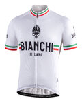 BIANCHI MILANO Tricou de ciclism cu mânecă scurtă - ISALLE - alb