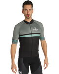 BIANCHI MILANO Tricou de ciclism cu mânecă scurtă - PRIZZI - negru/gri