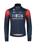 BIORACER Jachetă rezistentă la vânt de ciclism - INEOS GRENADIERS '22 - albastru/roșu