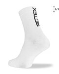 BIOTEX Șosete clasice de ciclism - PRO - alb