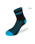 BIOTEX Șosete clasice de ciclism - TERMO - negru/albastru