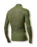 BIOTEX Tricou de ciclism cu mânecă lungă - POWERFLEX WARM - verde