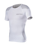 BIOTEX Tricou de ciclism cu mânecă scurtă - BIOFLEX RAGLAN - alb/gri