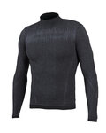 BIOTEX Tricou de ciclism cu mânecă lungă - 3D TURTLENECK - negru
