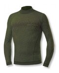 BIOTEX Tricou de ciclism cu mânecă lungă - 3D TURTLENECK - verde