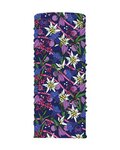 BUFF Guler de ciclism - ECOSTRETCH FLOWERS - albastru/roz/mov