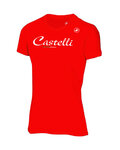 CASTELLI Tricou de ciclism cu mânecă scurtă - CLASSIC W - roșu