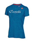 CASTELLI Tricou de ciclism cu mânecă scurtă - CLASSIC W - albastru
